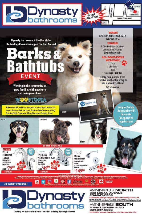 Barks and Bathtubs